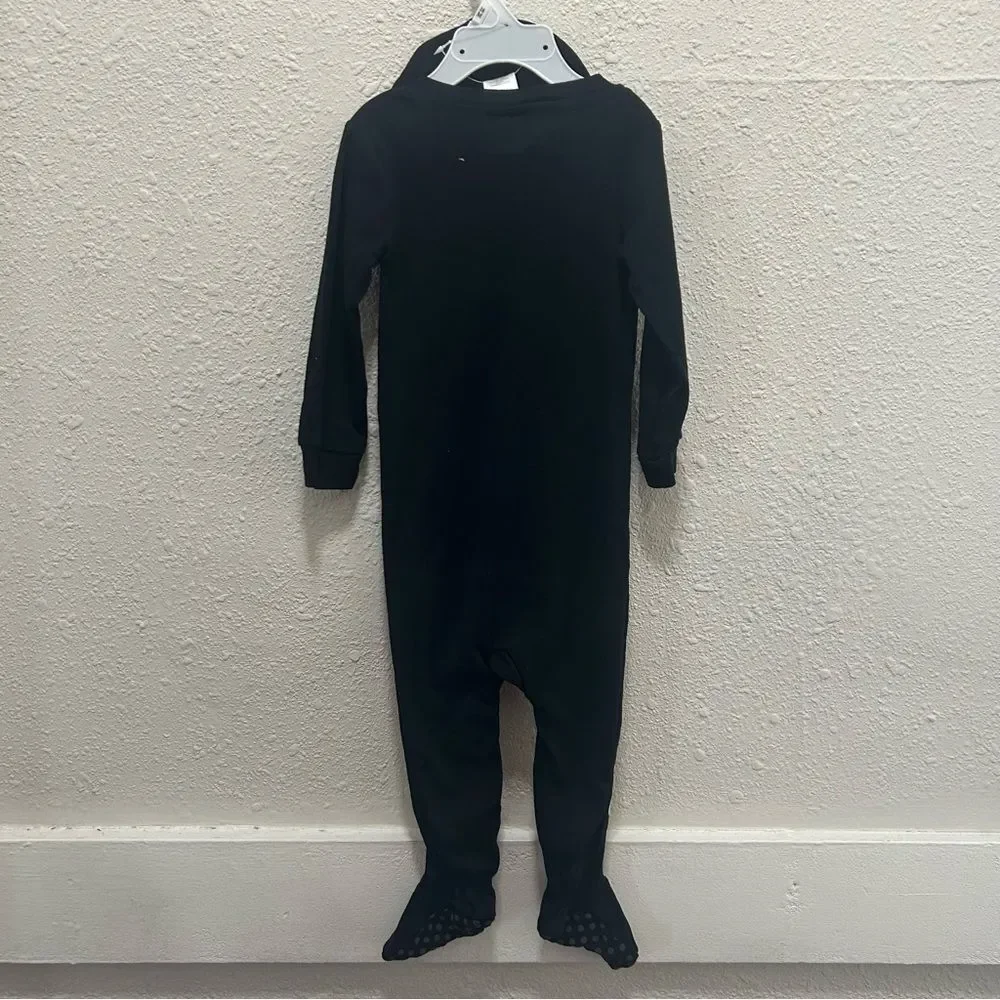 Modern Kids Skeleton Halloween Footie Pajamas with Hat NEW 18M